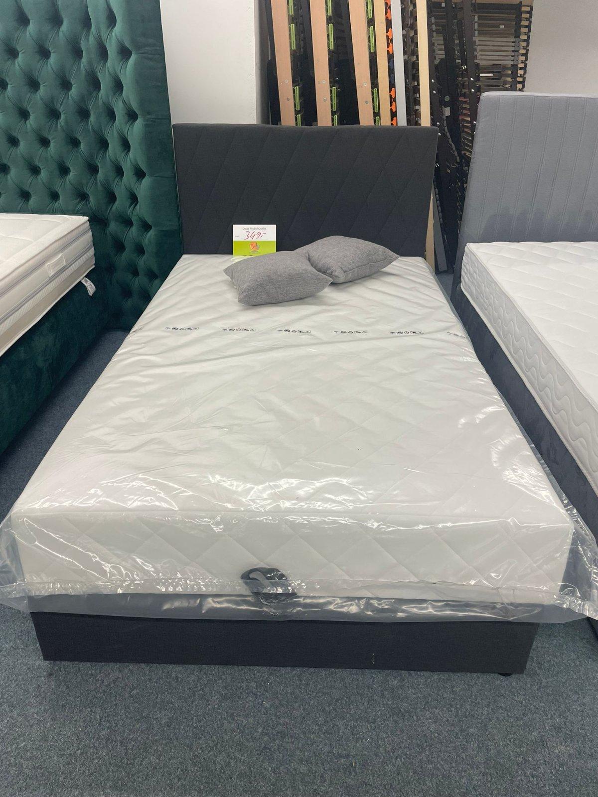 Boxspringbett 140x200 mit Bettkasten & Matratze