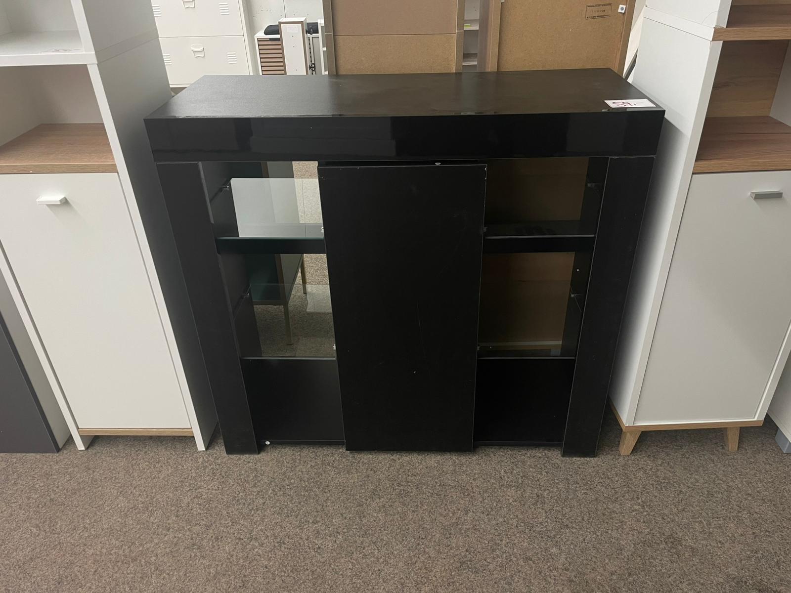 Elegantes Sideboard mit 4 Fächern - Schwarz