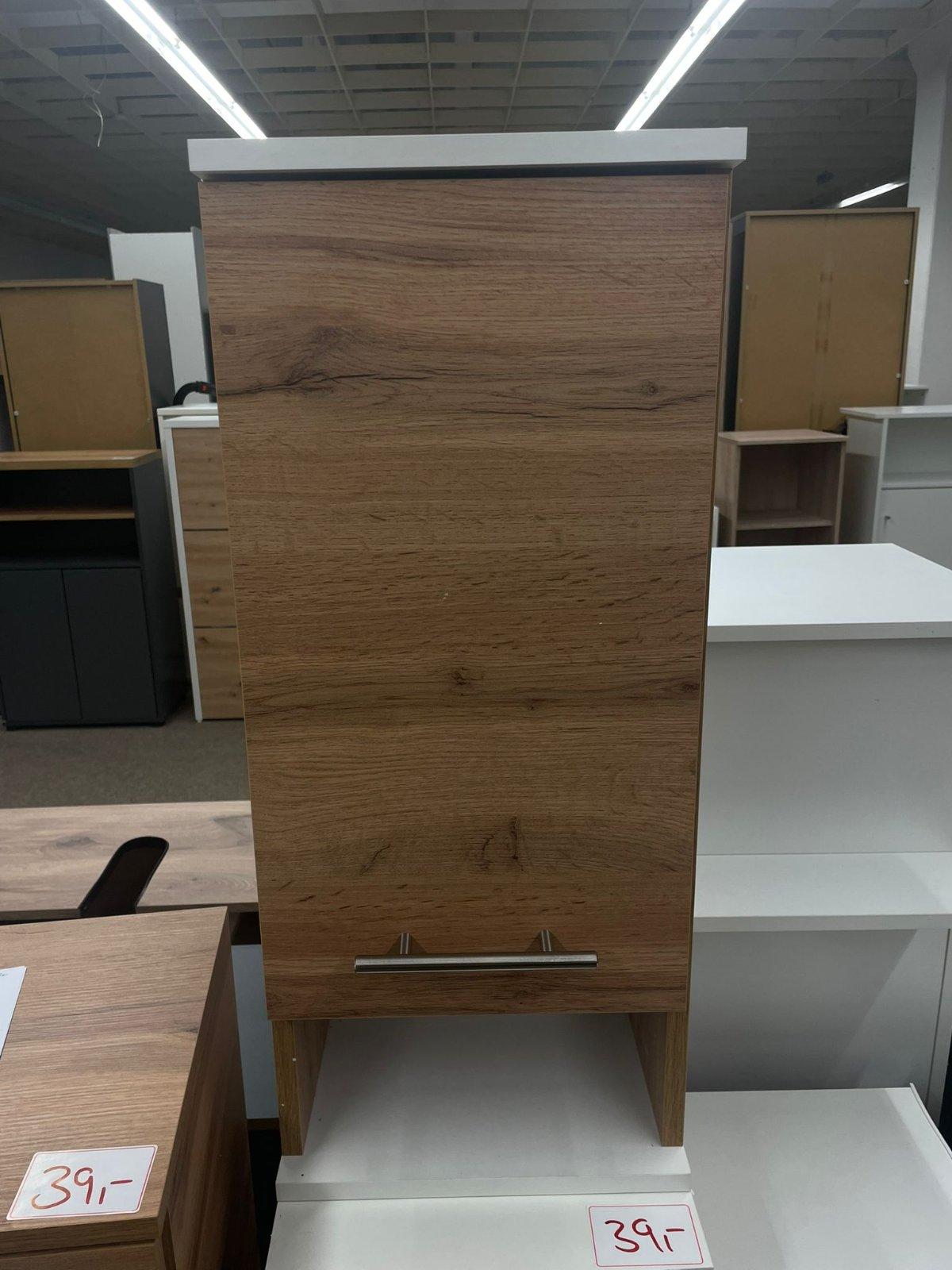 Badezimmerhängeschrank Weiß/Wotaneiche - Nur 29€!