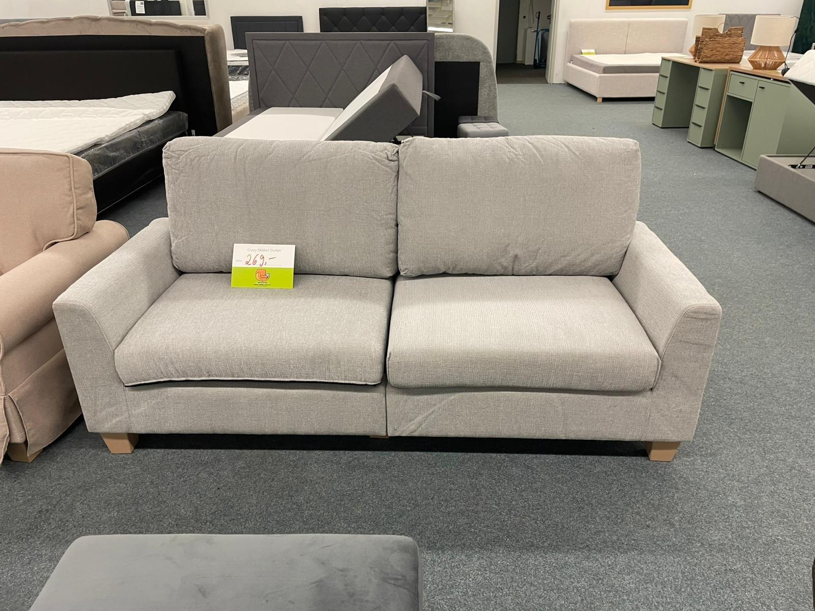 Elegantes 3-Sitzer Sofa in Grau