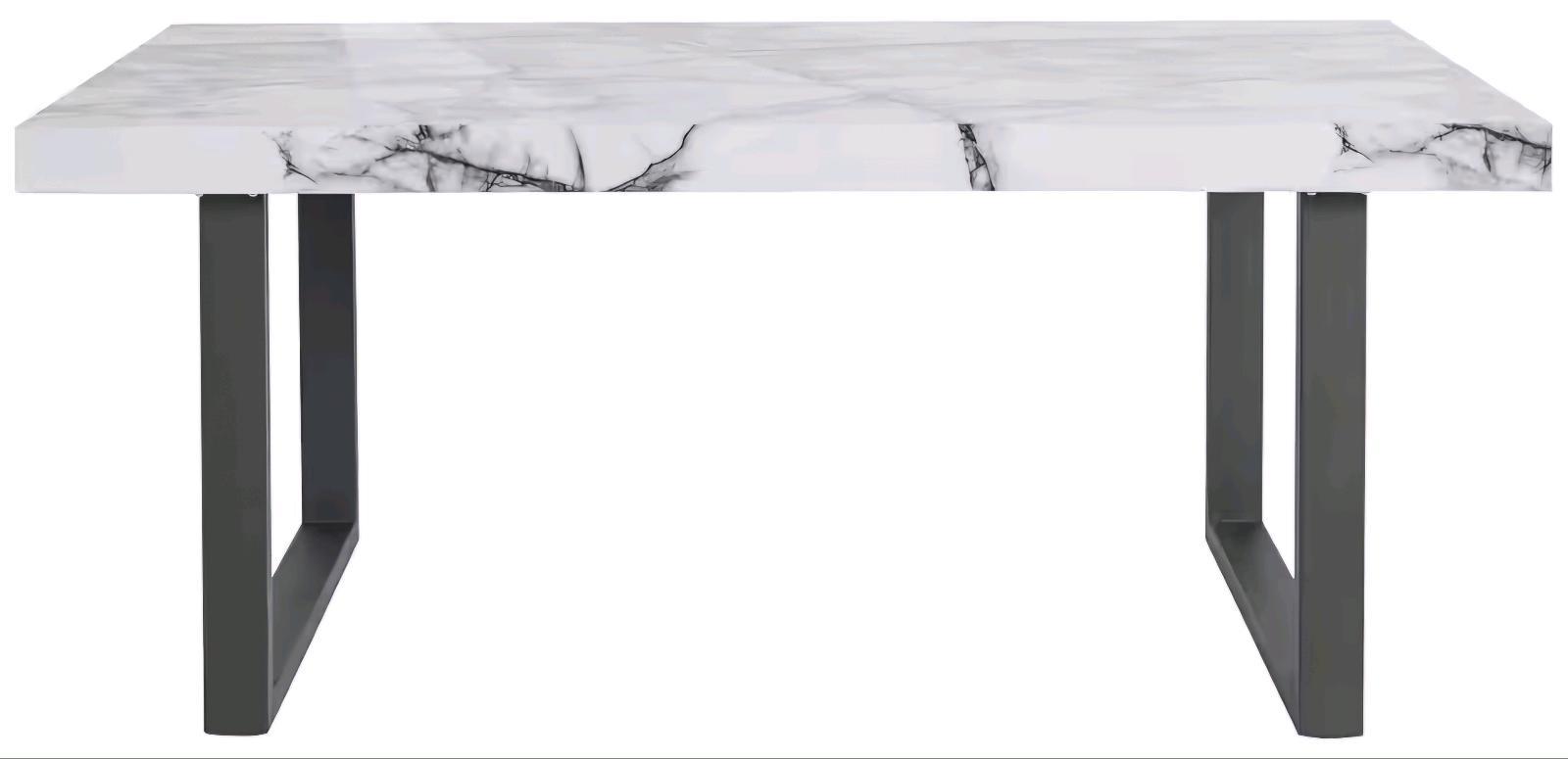 Eleganter Esstisch in Marmor-Optik