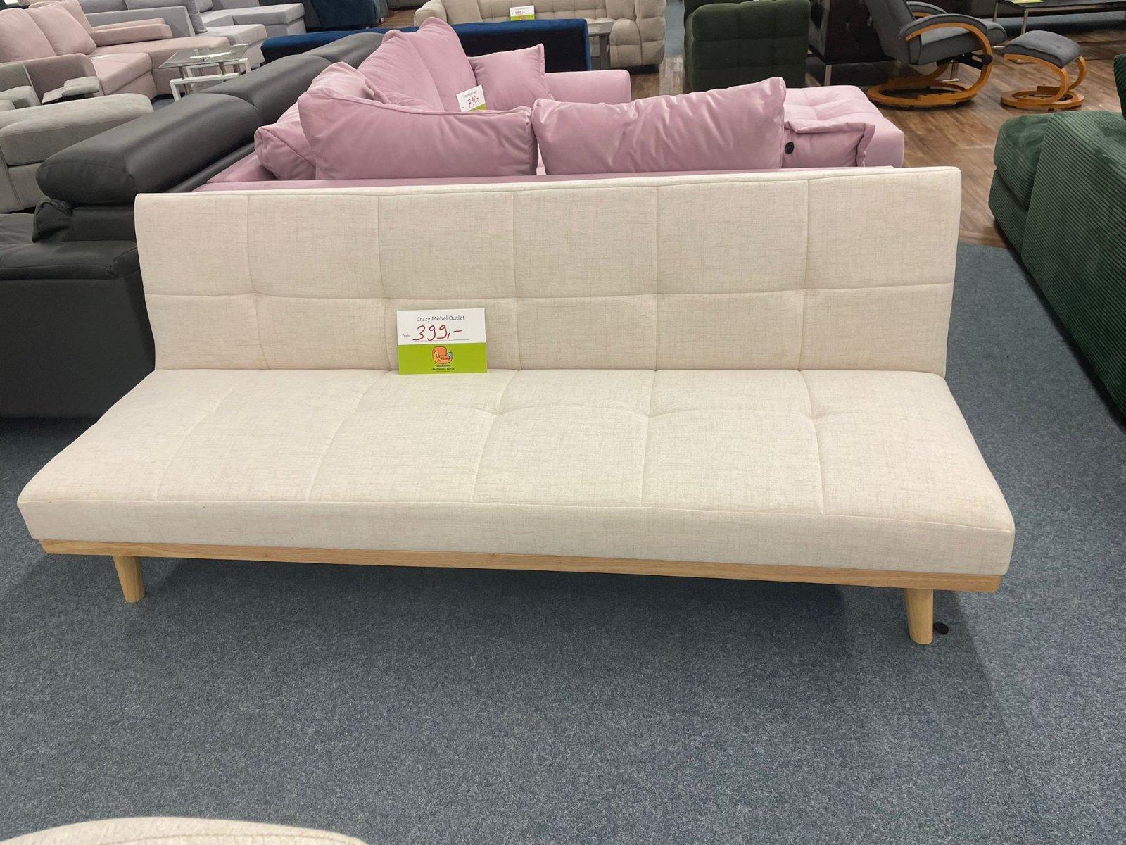Schlafsofa in Creme mit Stil