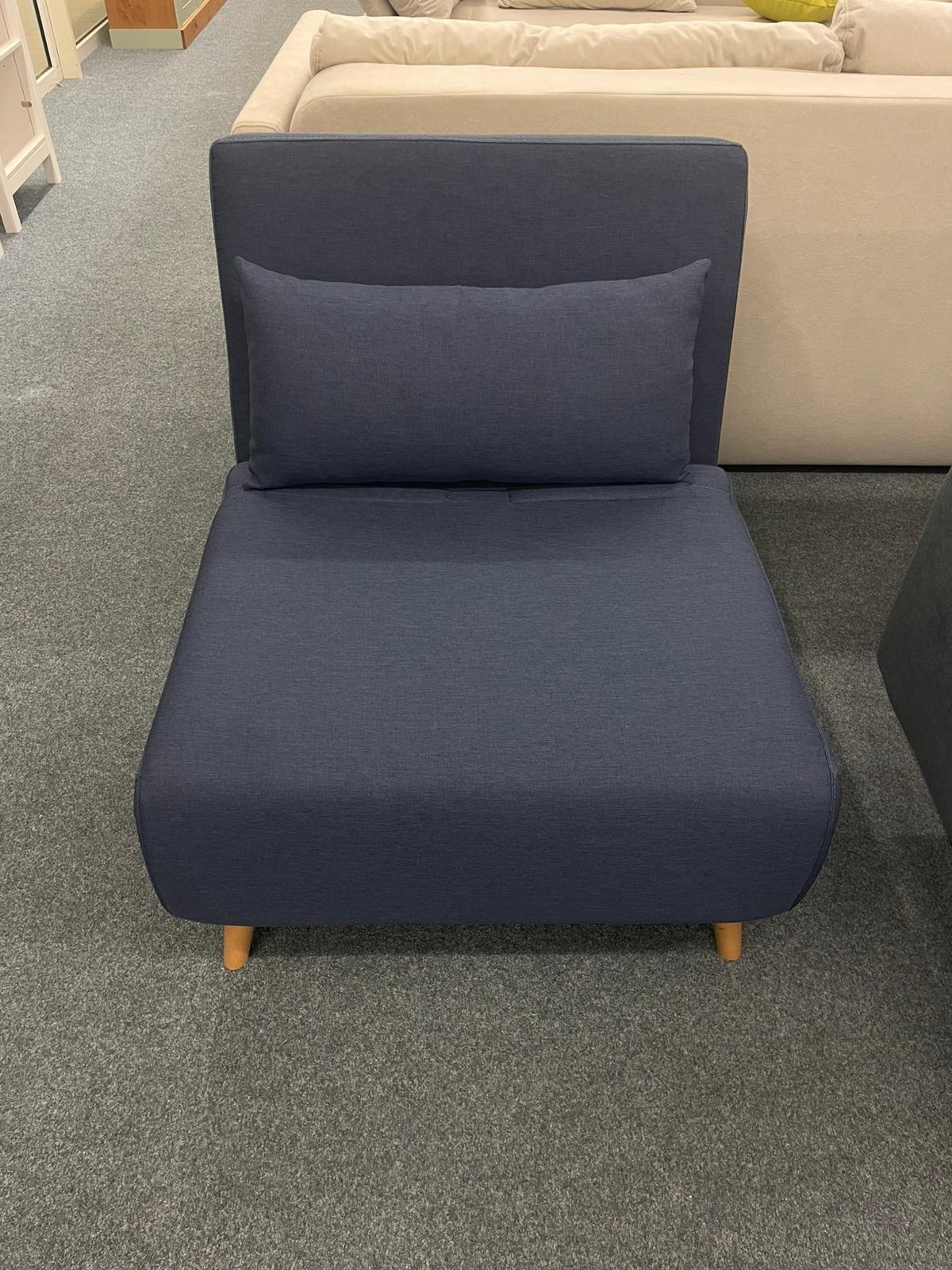 Eleganter Sessel mit Liegefunktion - Blau