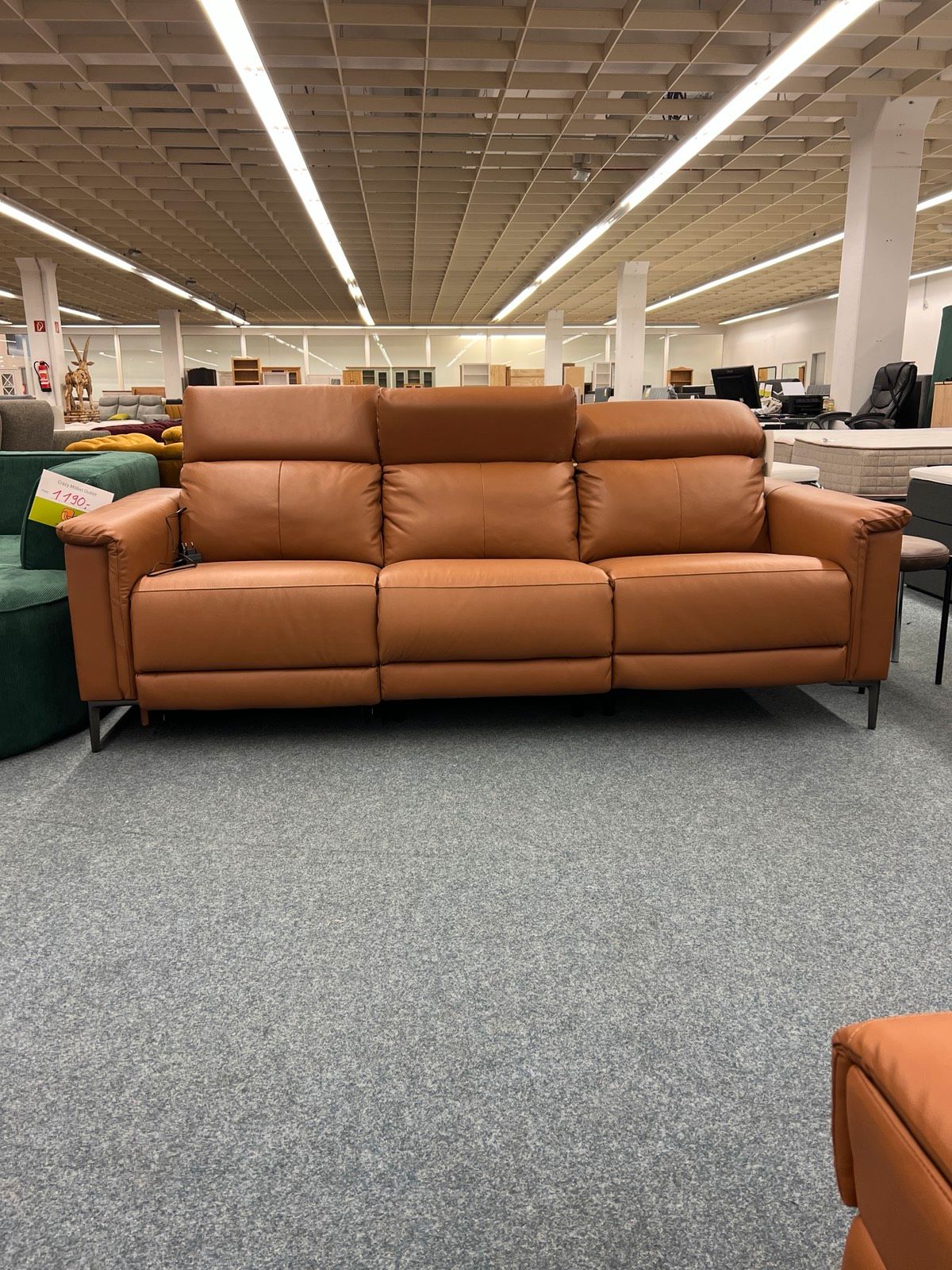 Moderne Leder-Garnitur mit Relaxfunktion