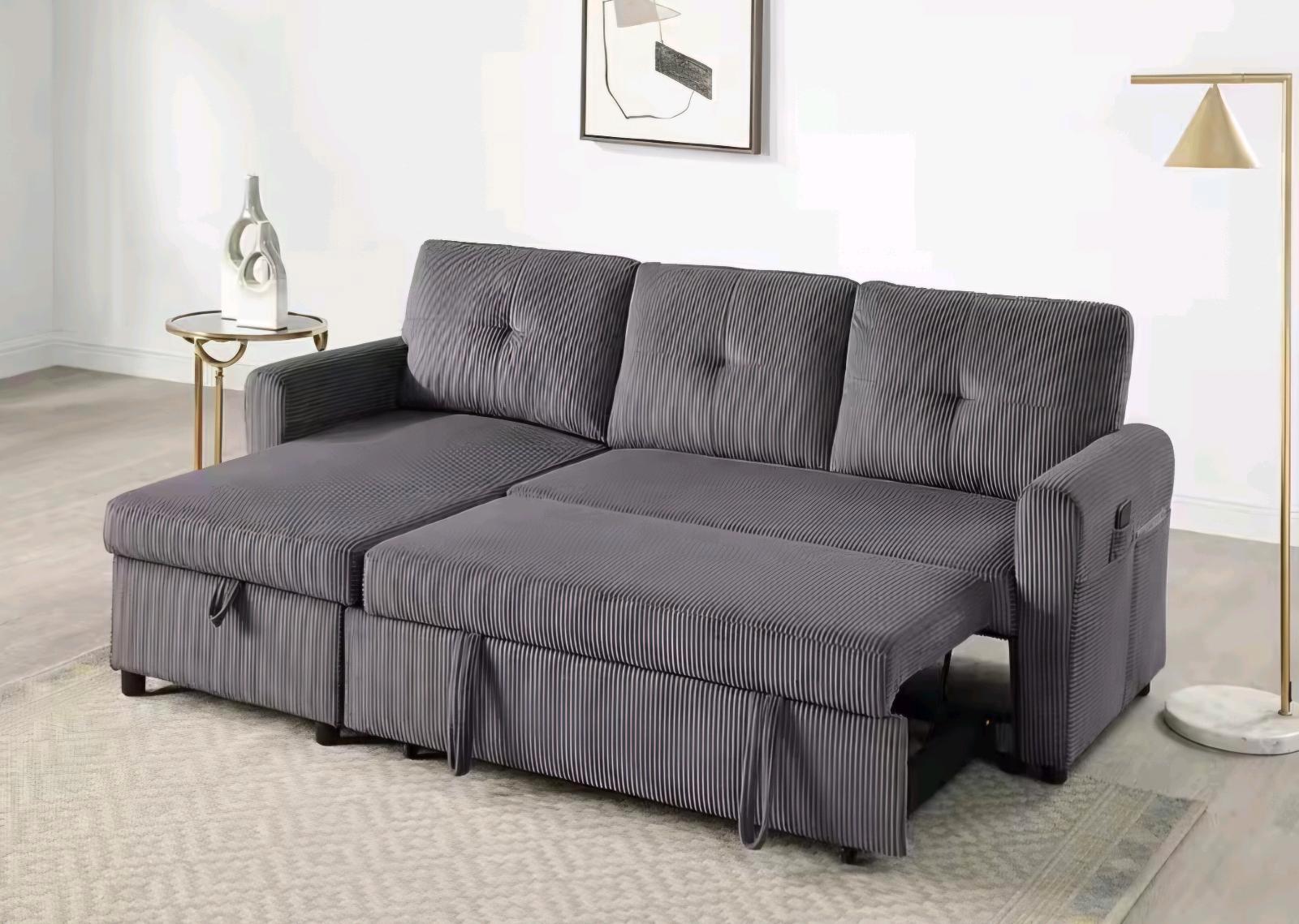 Schlafsofa L-Form mit Stauraum für 359€