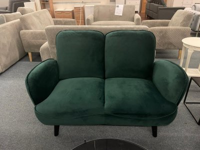 Elegantes 2-Sitzer Sofa in Grün