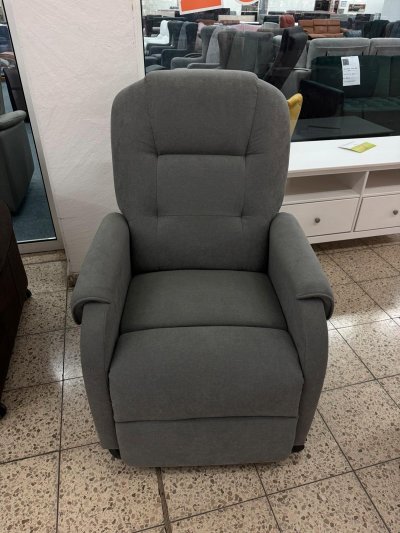 Eleganter Relaxsessel mit Seitentasche - Grau