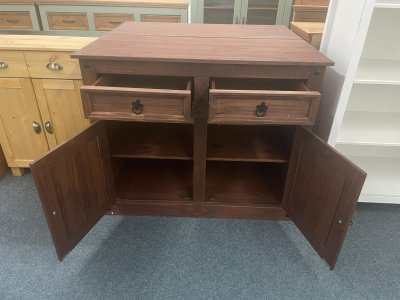 Elegante Kommode aus Kiefer - Dunkel gewachst