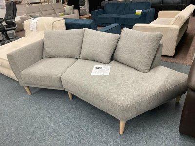 Elegantes 2,5-Sitzer Sofa in Grau