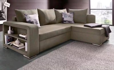 Schlafsofa L-Form mit Bettfunktion