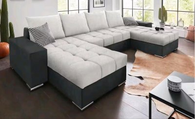 XXL-Wohnlandschaft Schlafsofa mit Stauraum