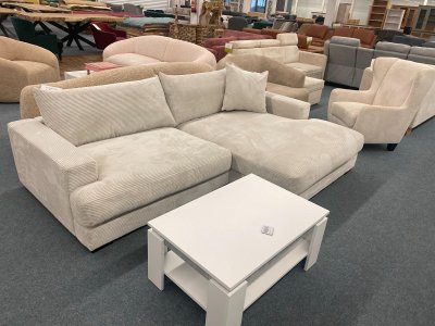 Ecksofa CORD - Modern mit Kissen