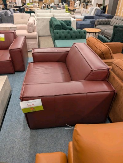 Sessel 2,5 Sitzer Leder Rot - Jetzt nur 349€!