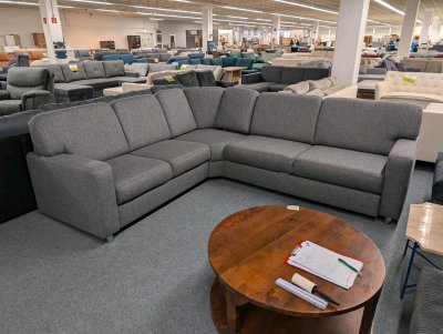 Ecksofa L-Form mit Relaxfunktion & Bettfunktion