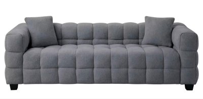 Gemütliches 3-Sitzer Sofa mit Zierkissen