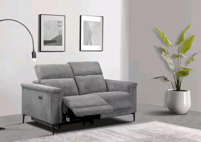 2-Sitzer Cord-Sofa mit Relaxfunktion