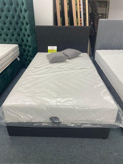 Boxspringbett 120x200 mit Bettkasten & Matratze